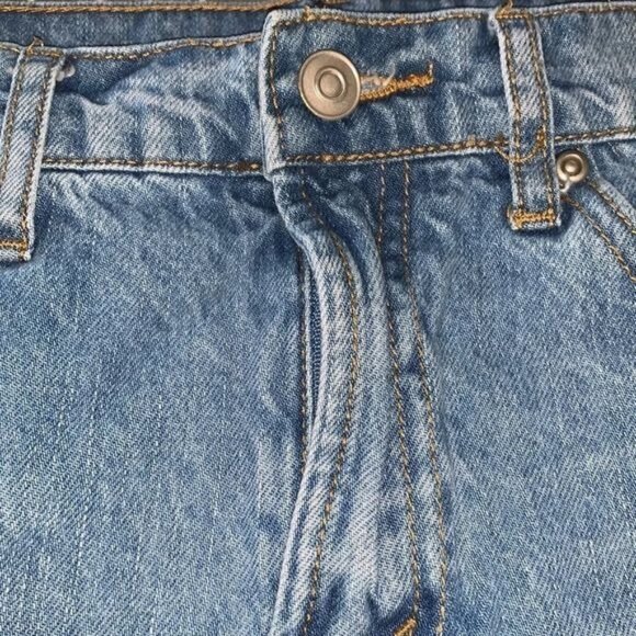 Forever 21 Distressed Denim Mini Skirt Size 26 - Picture 2 of 8